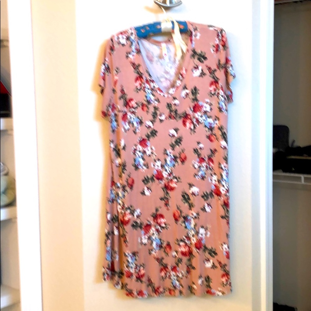 Long floral swing top or dress